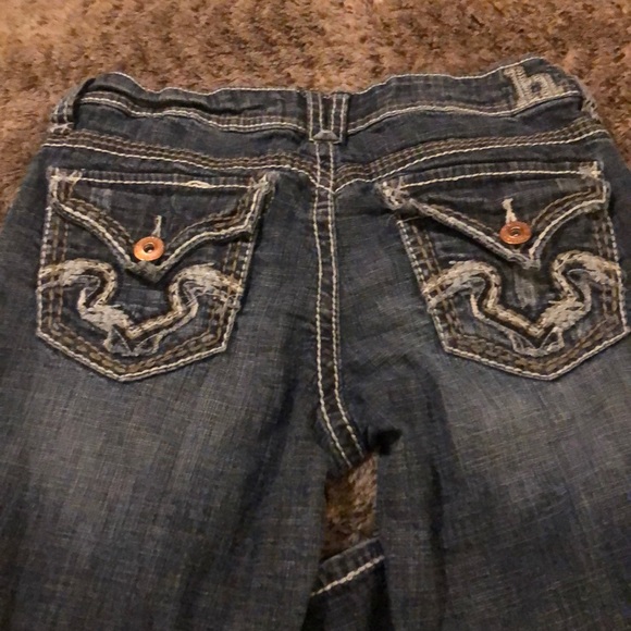 Distressed dark wash jeans - Picture 2 of 4